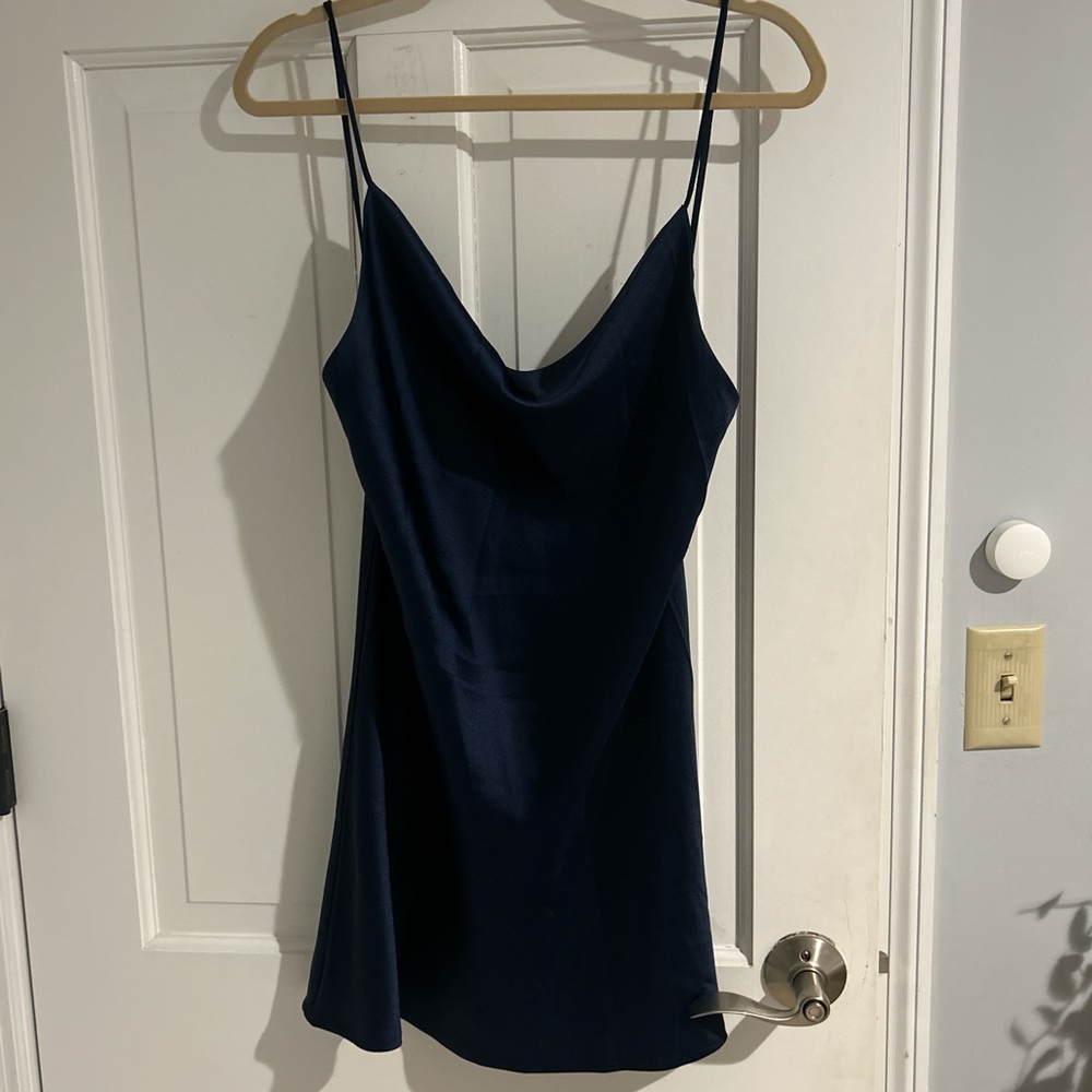 Oh Polly Navy Mini Dress